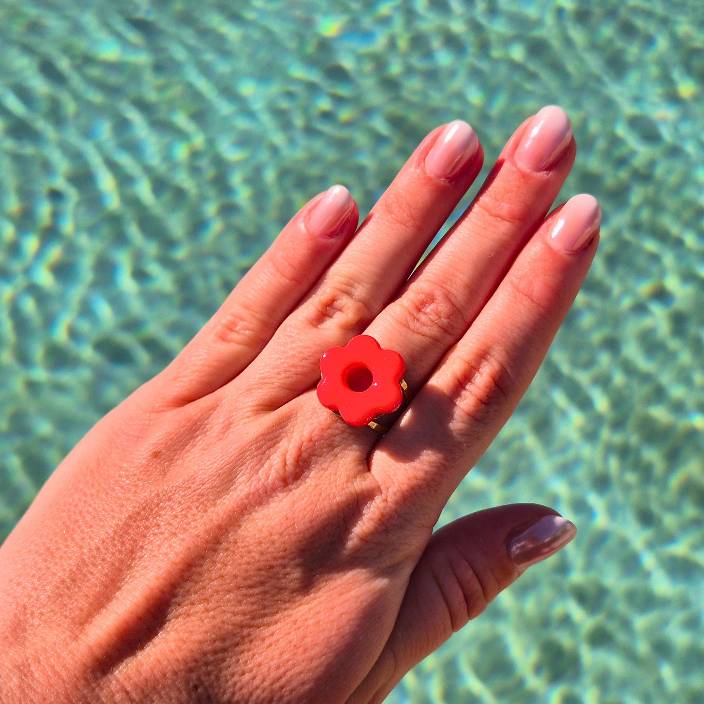 Bague Fleur Corail