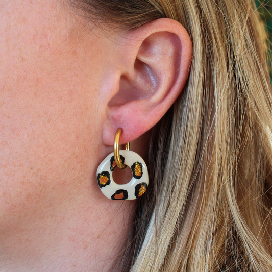 Boucles d'oreilles Léopard
