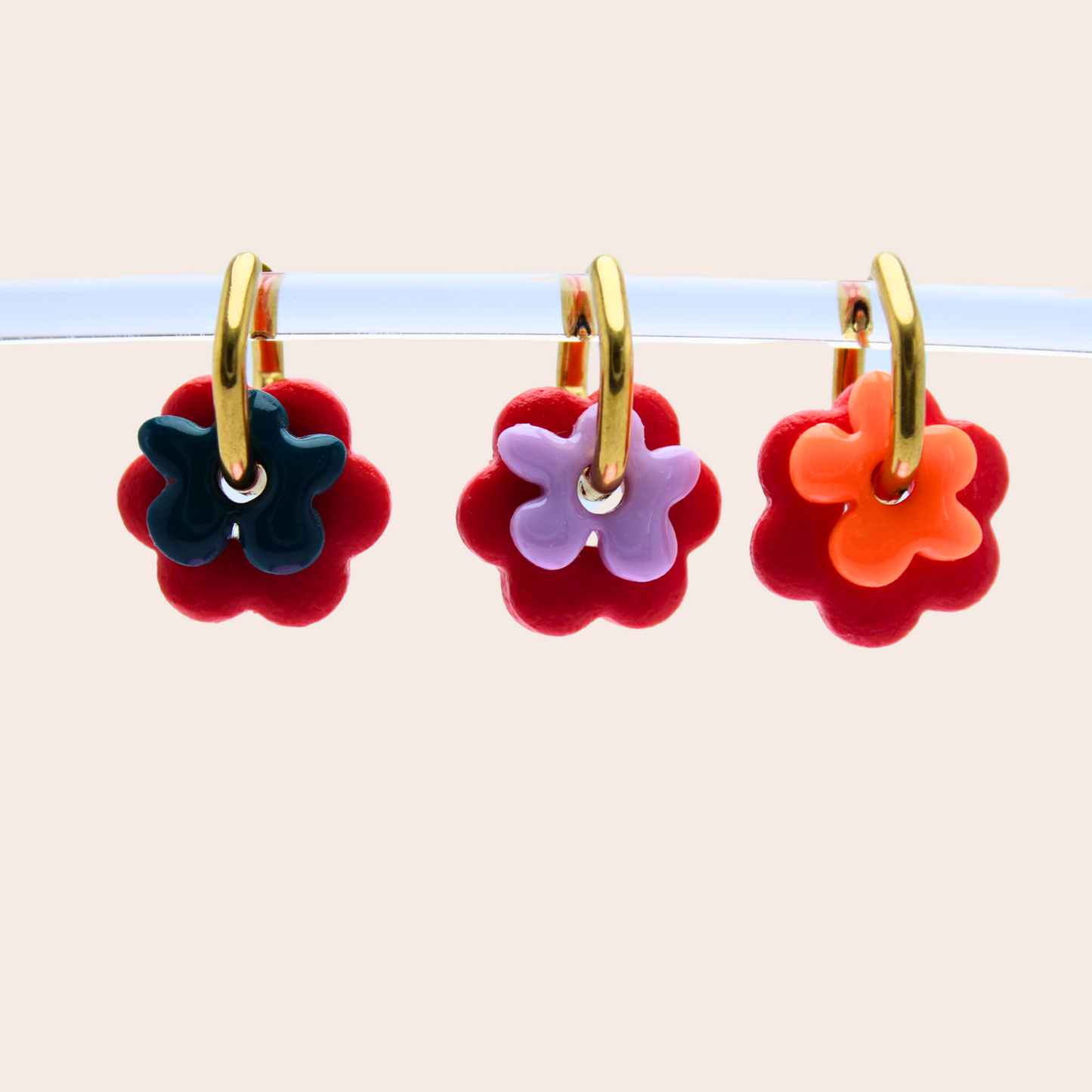 Boucles d'oreilles Duo Floral | À composer