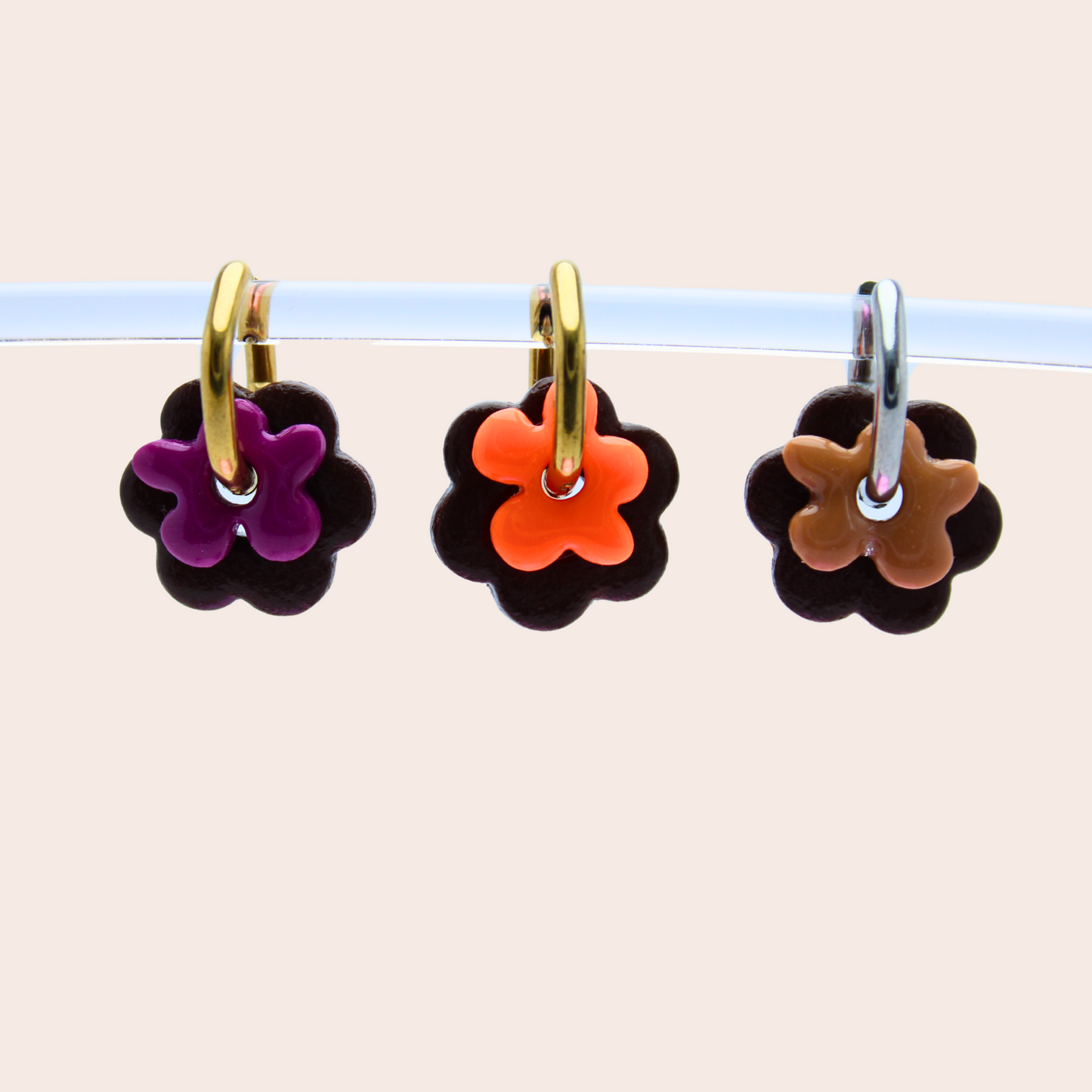 Boucles d'oreilles Duo Floral | À composer