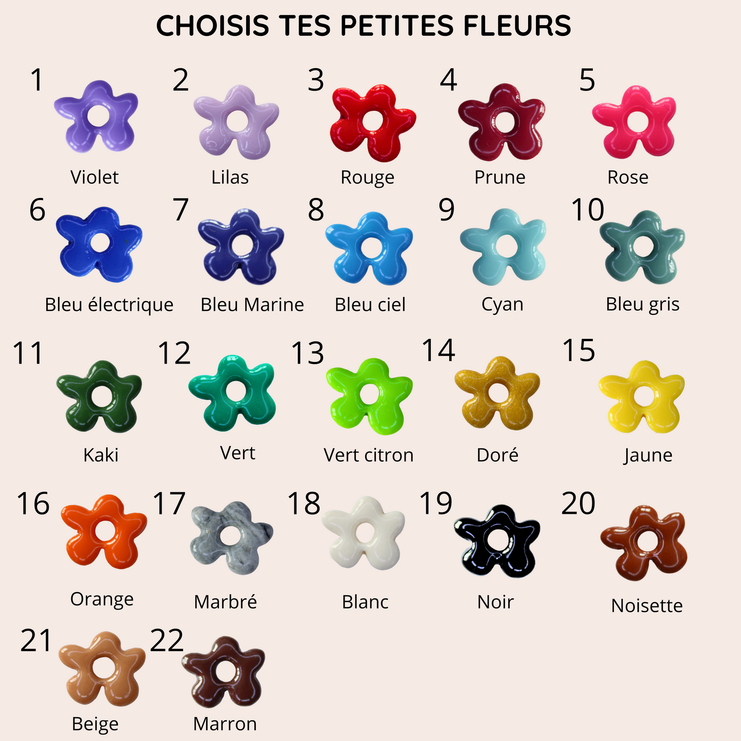 Boucles d'oreilles Duo Floral | À composer
