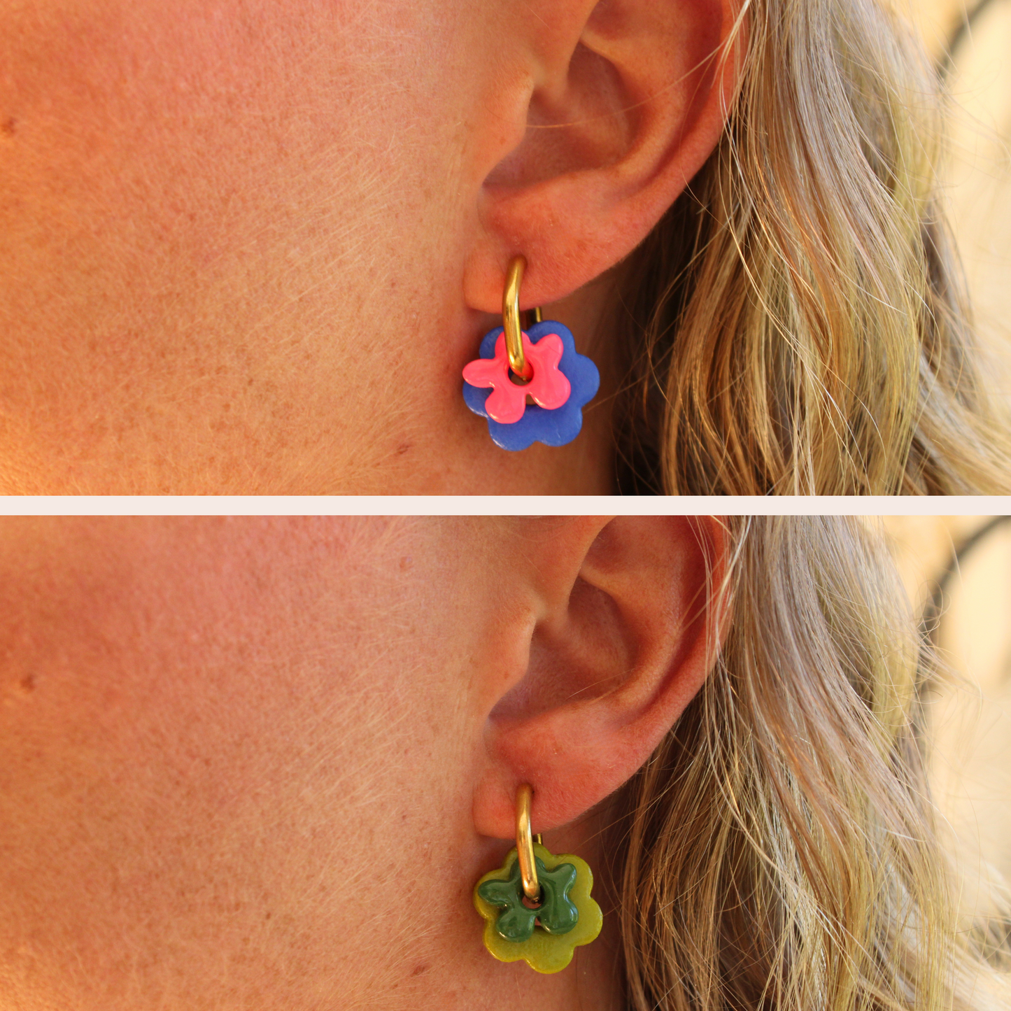 Boucles d'oreilles Duo Floral | À composer