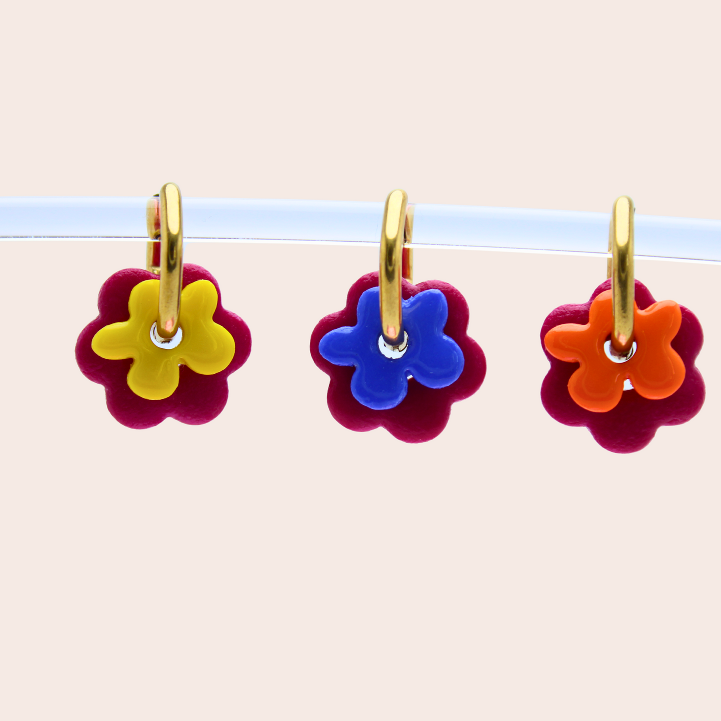 Boucles d'oreilles Duo Floral | À composer