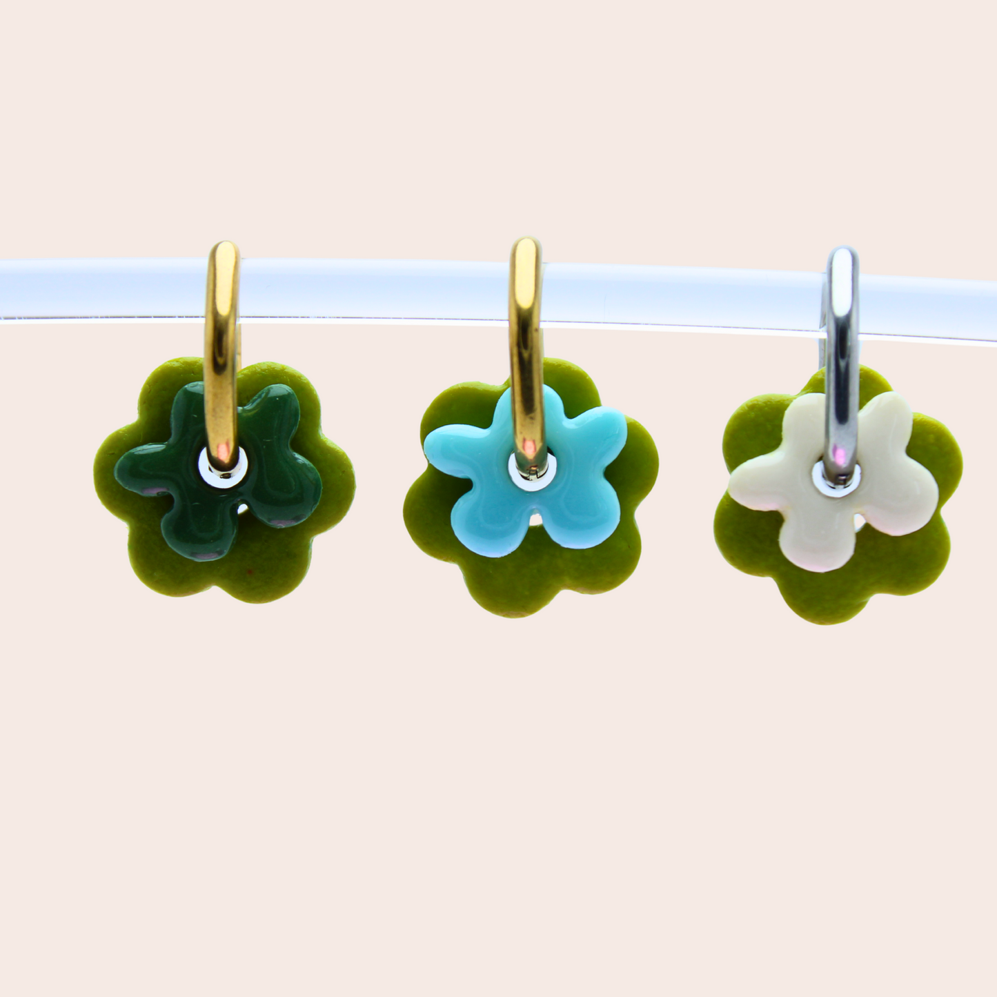 Boucles d'oreilles Duo Floral | À composer