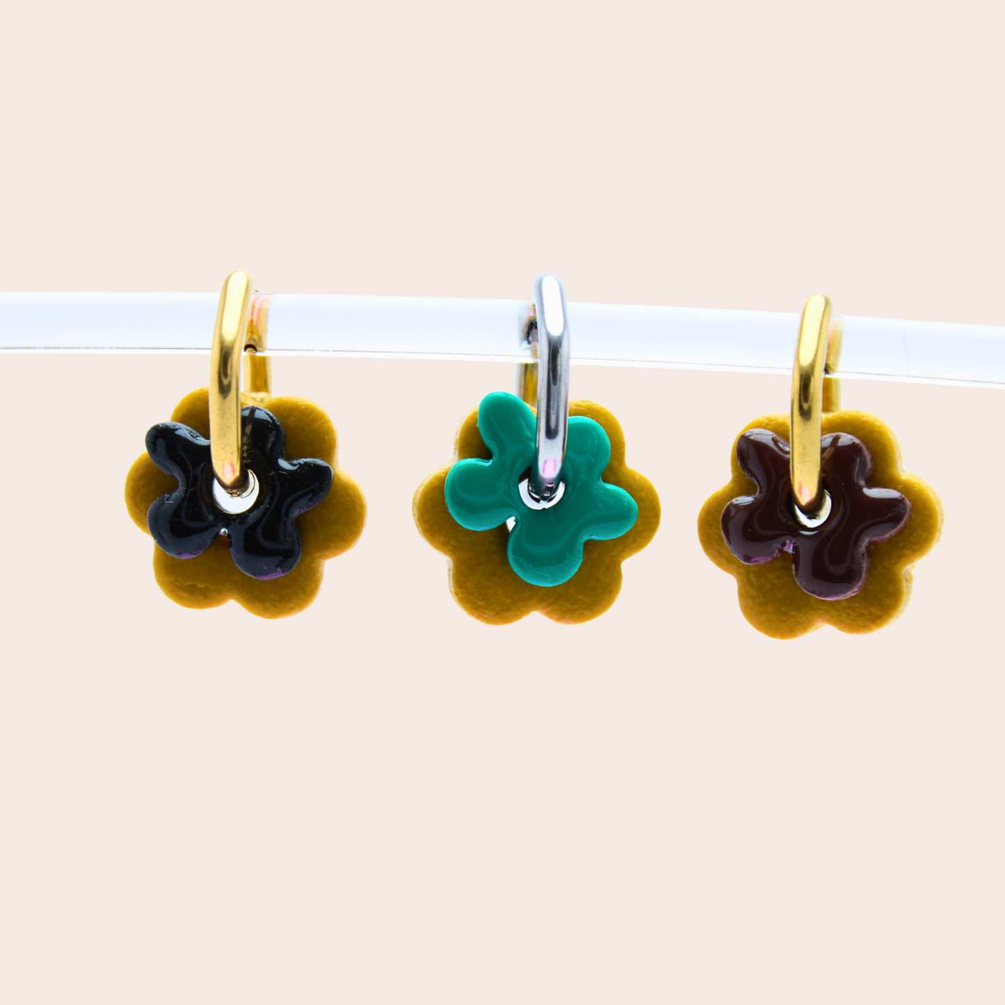 Boucles d'oreilles Duo Floral | À composer