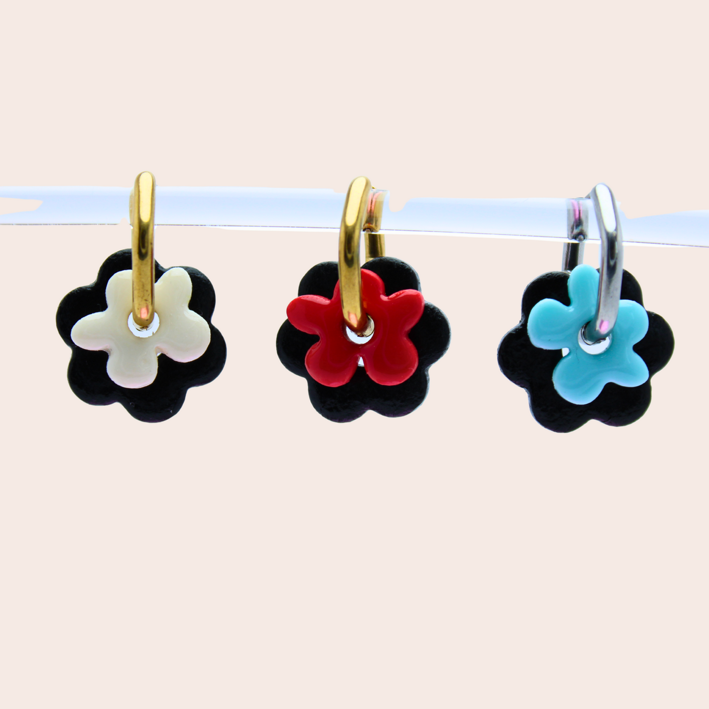 Boucles d'oreilles Duo Floral | À composer