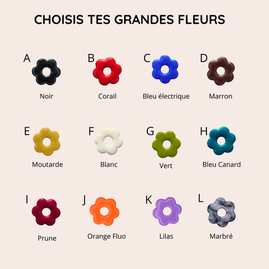 Boucles d'oreilles Duo Floral | À composer