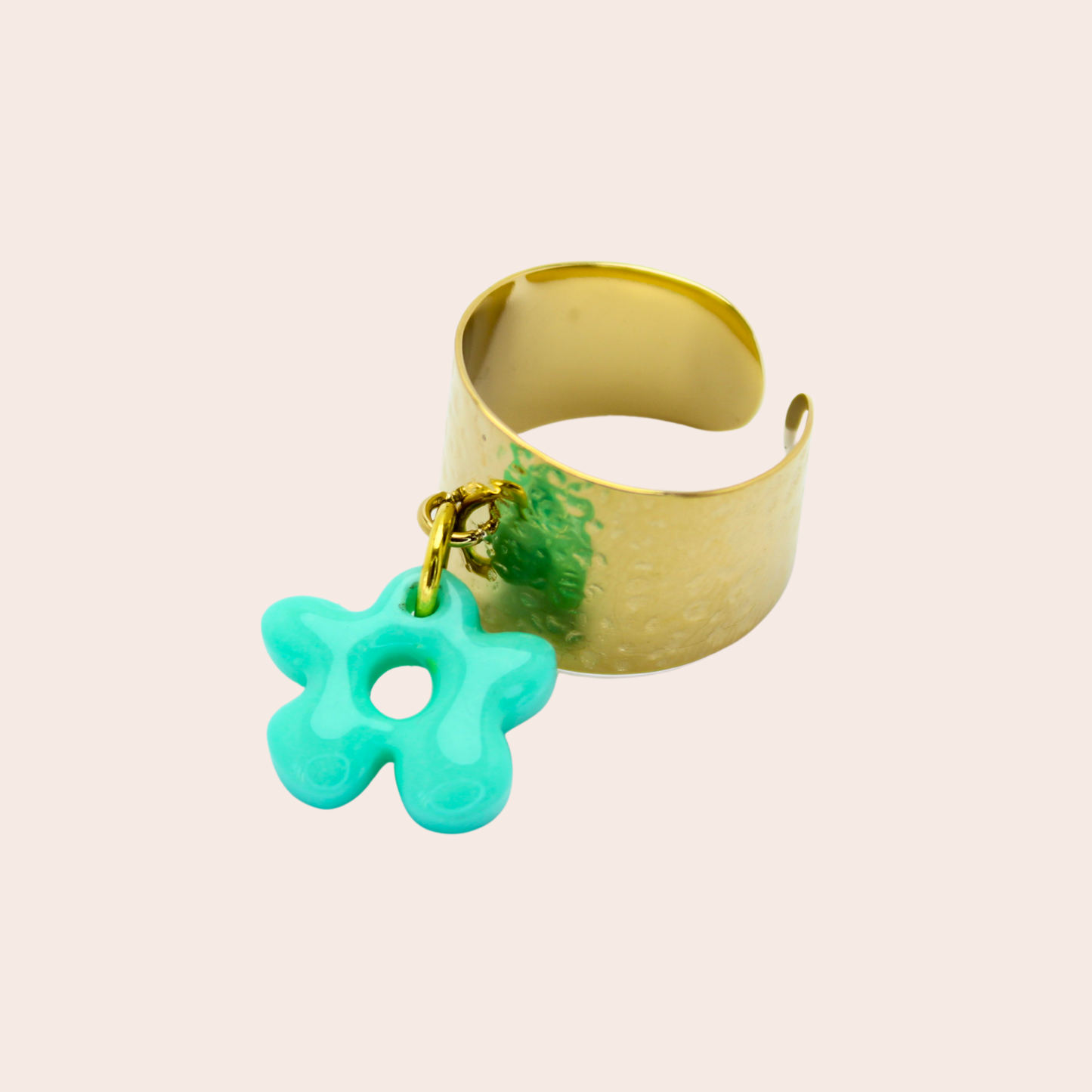 Bague Fleur Turquoise