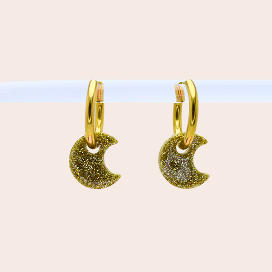 Boucles d'oreilles Lune