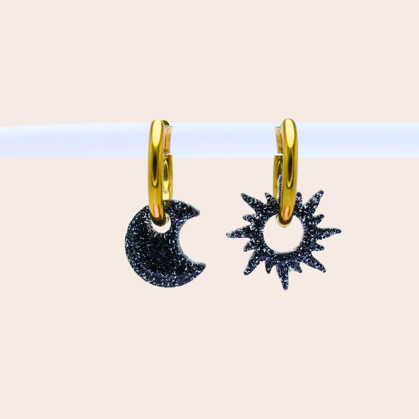 Boucles d'oreilles Soleil / Lune