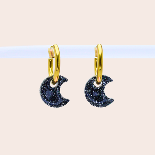 Boucles d'oreilles Lune