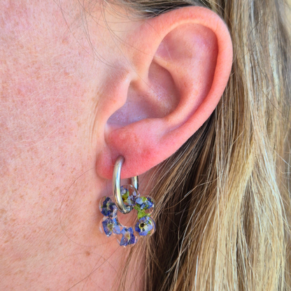 Boucles d'oreilles Fleurs séchées