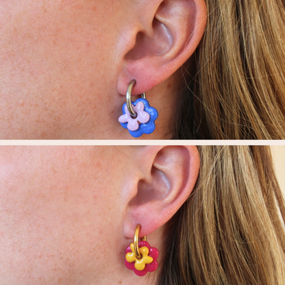 Boucles d'oreilles Duo Floral | À composer