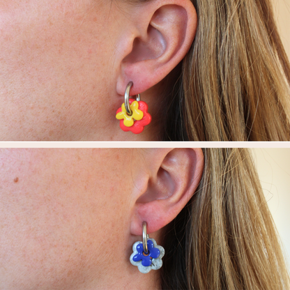 Boucles d'oreilles Duo Floral | À composer