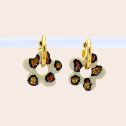 Boucles d'oreilles Léopard