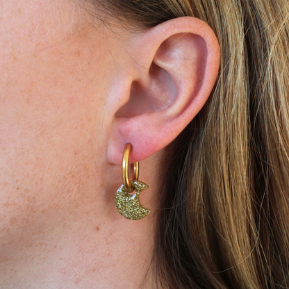 Boucles d'oreilles Lune