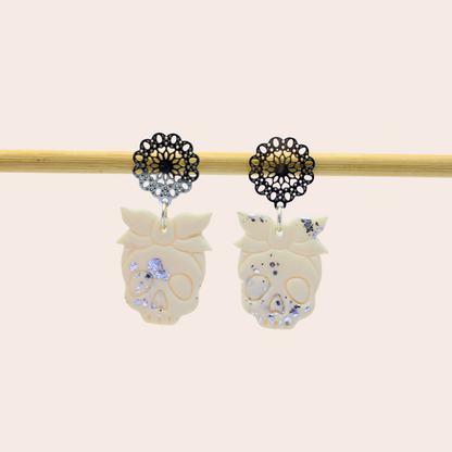 Boucles d'oreilles Tête de mort