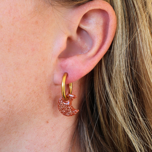 Boucles d'oreilles Soleil / Lune
