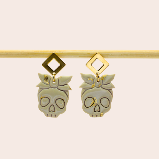 Boucles d'oreilles Tête de mort