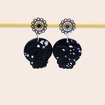 Boucles d'oreilles Tête de mort