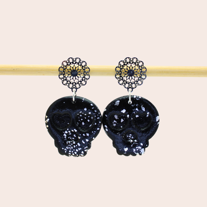 Boucles d'oreilles Tête de mort