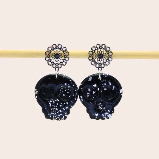 Boucles d'oreilles Tête de mort