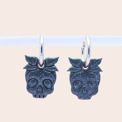 Boucles d'oreilles Tête de mort