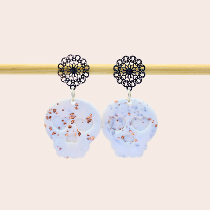 Boucles d'oreilles Tête de mort