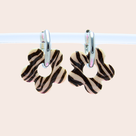 Boucles d'oreilles Zèbre