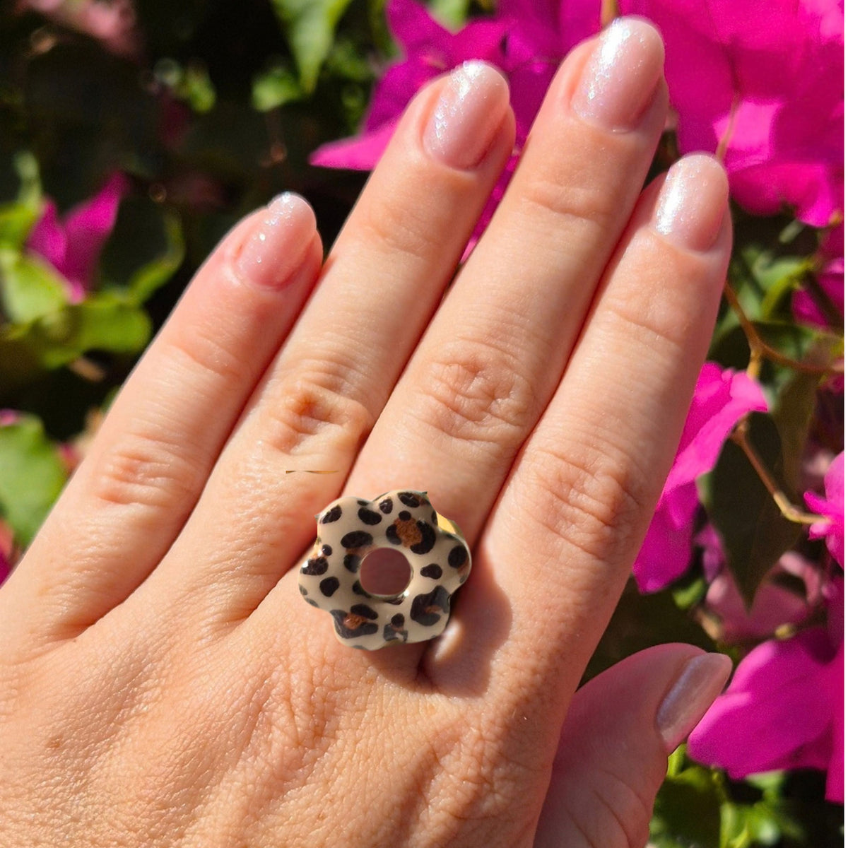 Bague Fleur Léopard