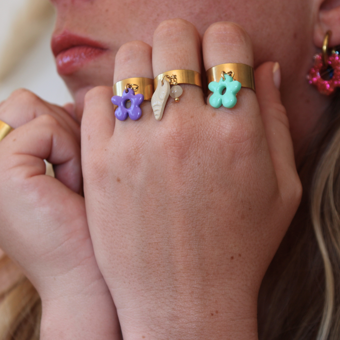 Bague Fleur Blanche
