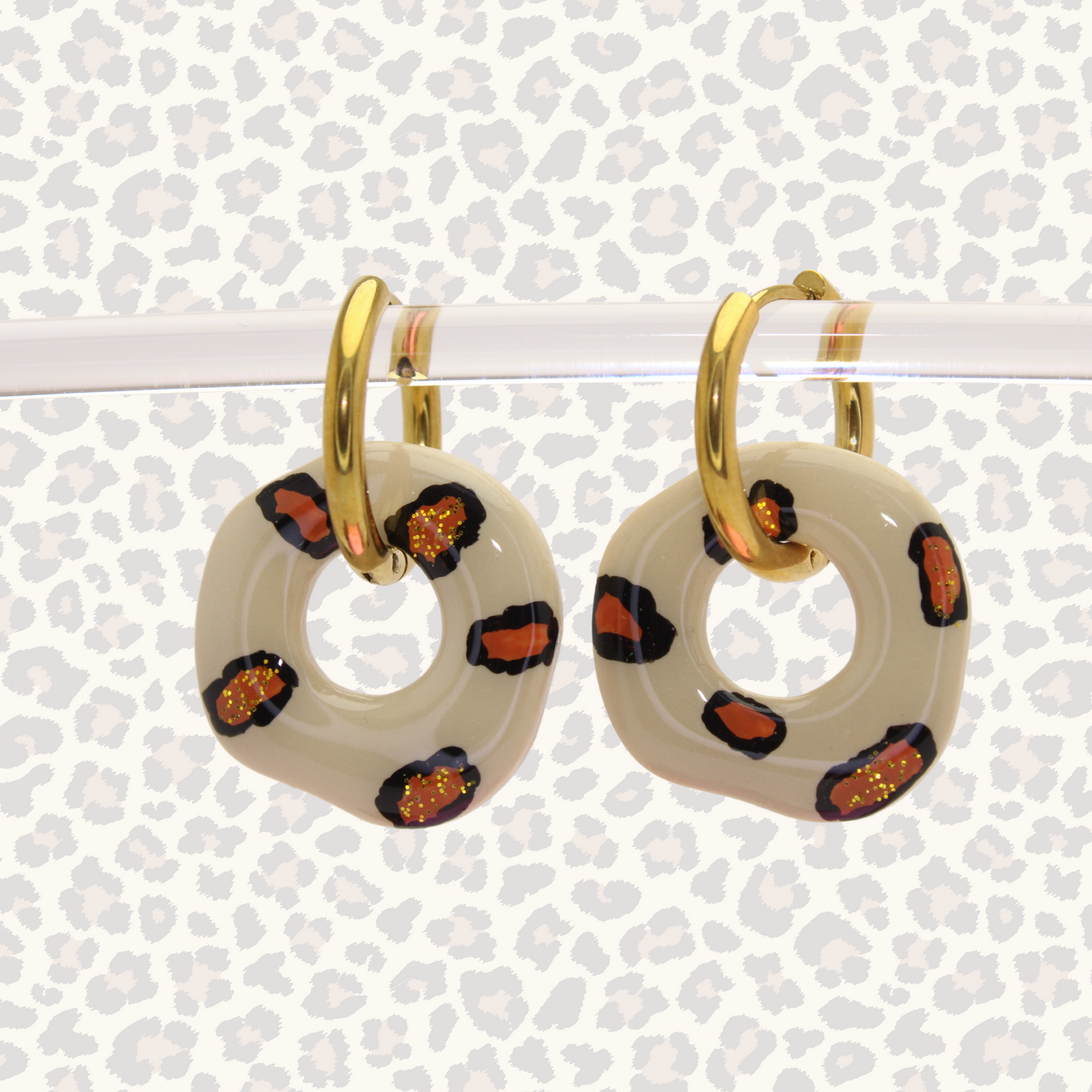 Boucles d'oreilles Léopard