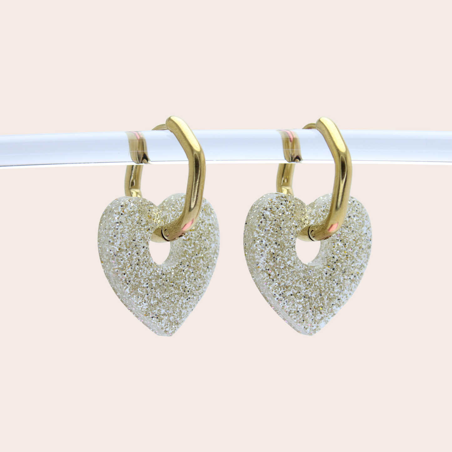 Boucles d'oreilles Cœurs Doré