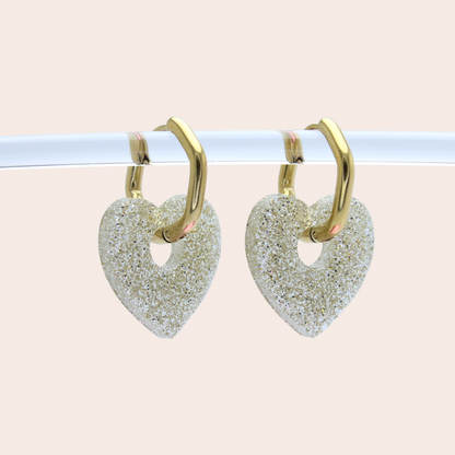 Boucles d'oreilles Cœurs Doré