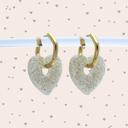 Boucles d'oreilles Cœurs Doré