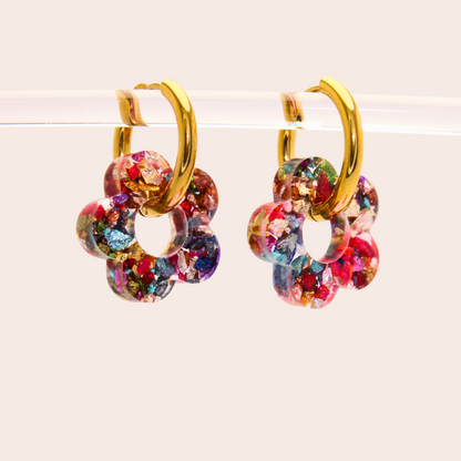 Boucles d'oreilles Fleurs